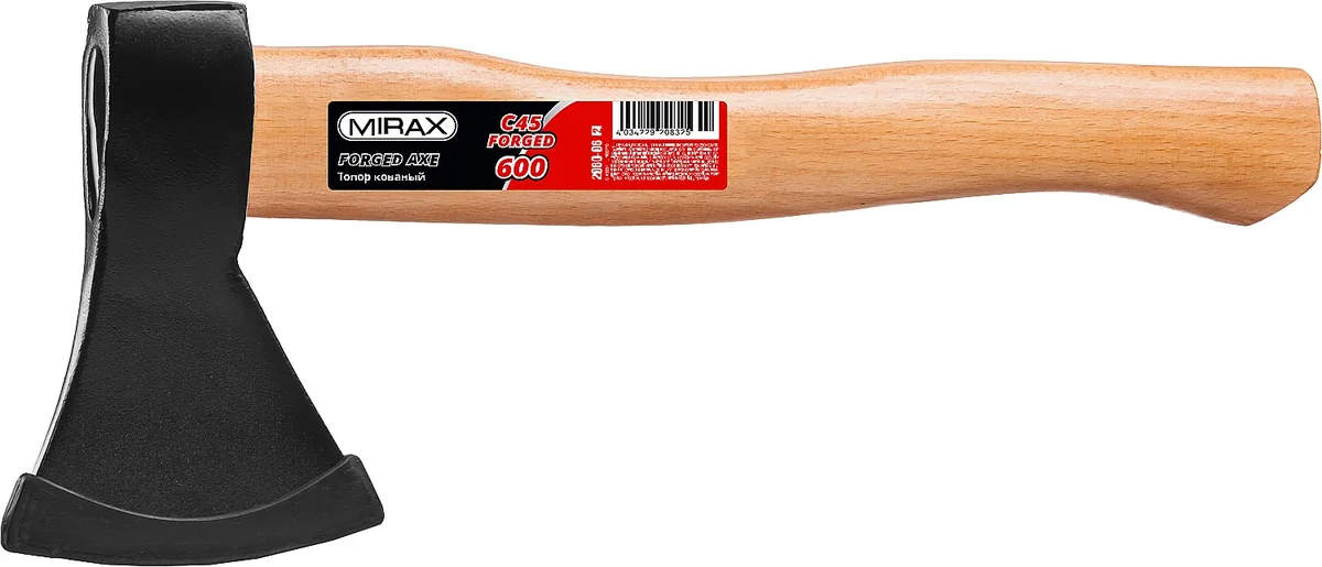 Топор Mirax с дер. ручкой 600/700 г 2060-06 — фотография товара
