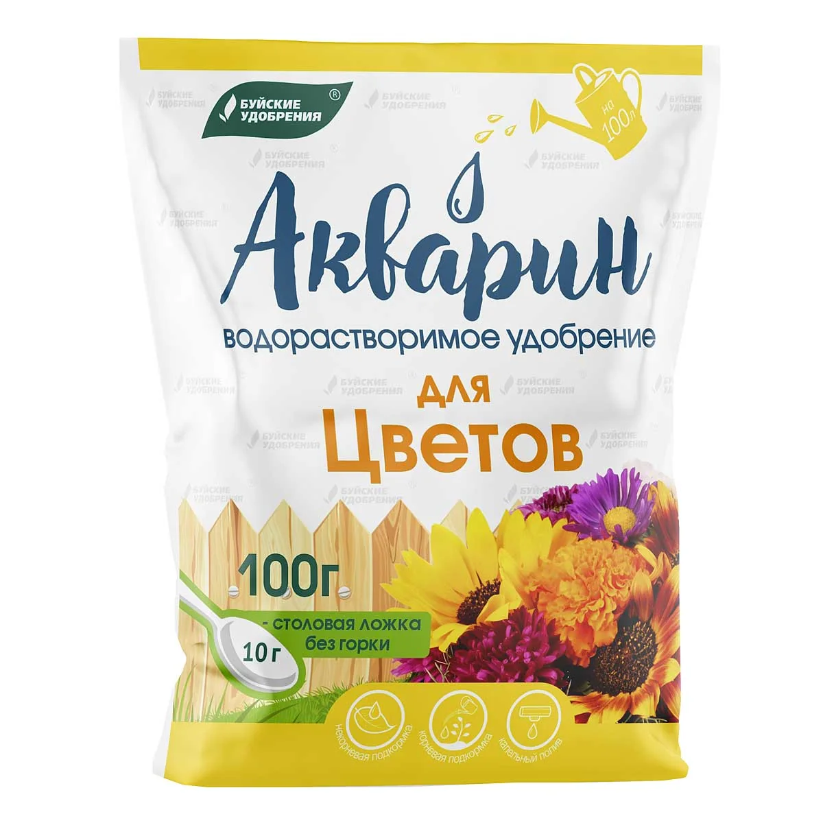 Акварин Для цветов 100 г Буйские Удобрения — фотография товара
