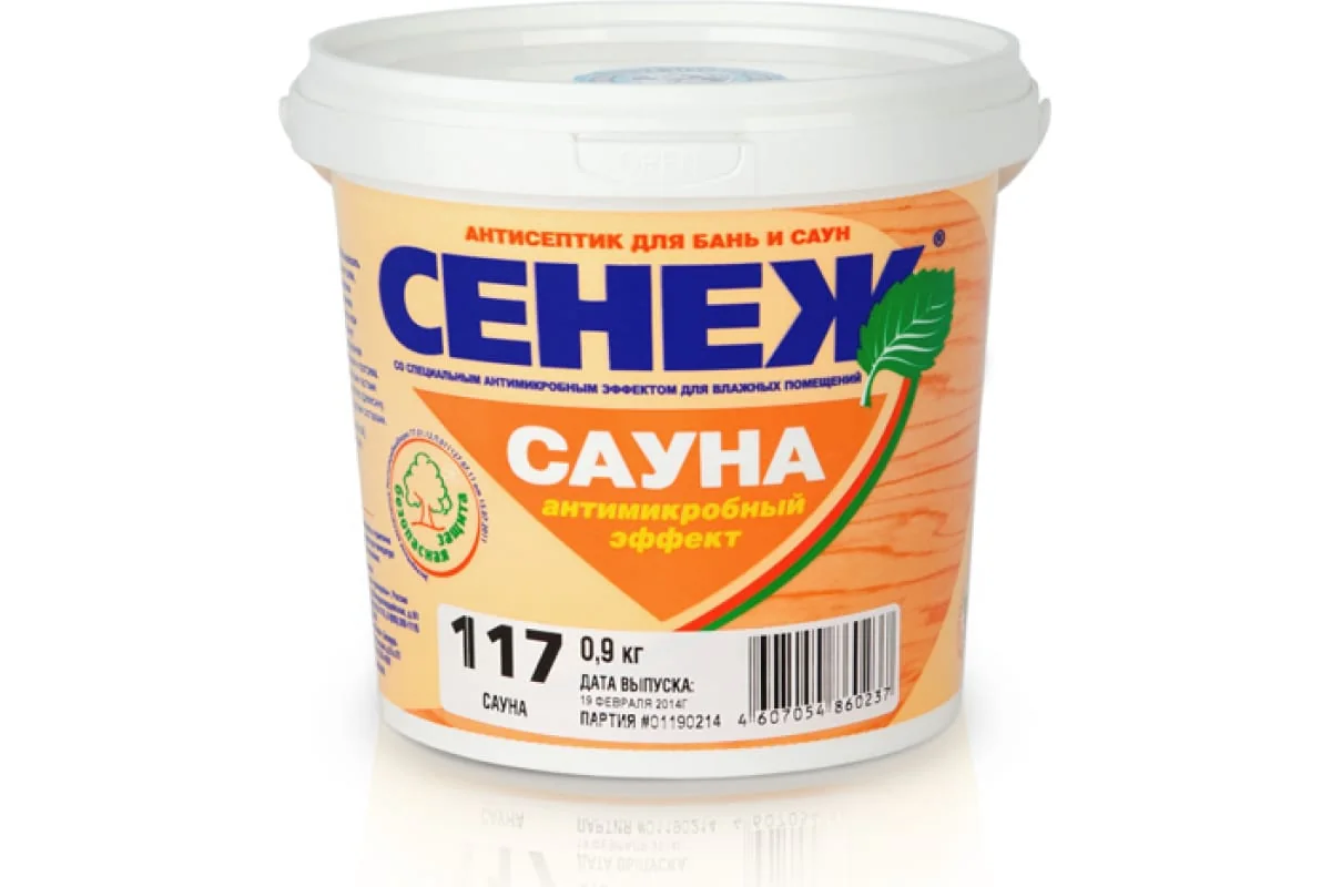 Антисептик для бань и саун 0,9 кг Сауна Сенеж — фотография товара