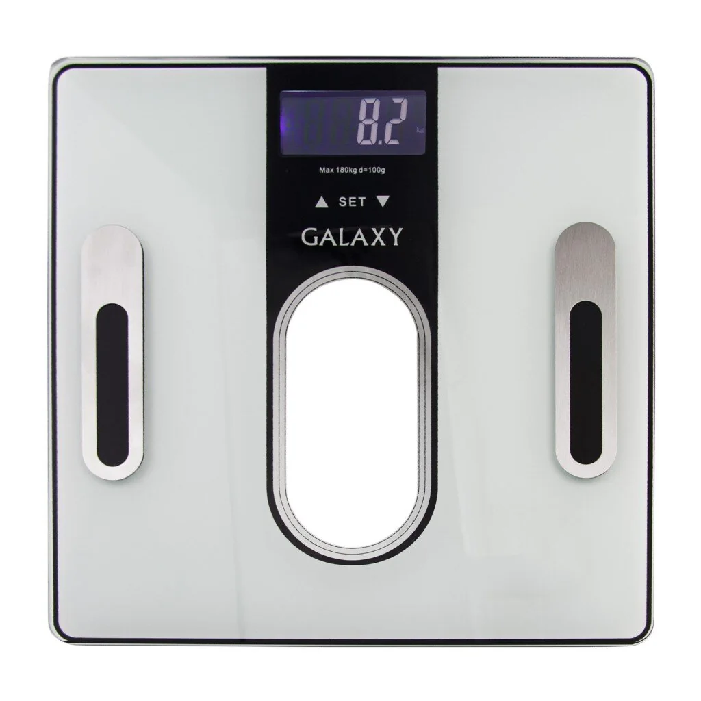 Весы напольные электронные GL 4852 до 180 кг 30х30 см многофункциональные Galaxy Line — фотография товара