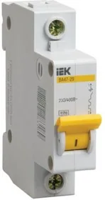 Автоматический выключатель 1П 6А C 4.5кА IEK ВА47-29 — фотография товара